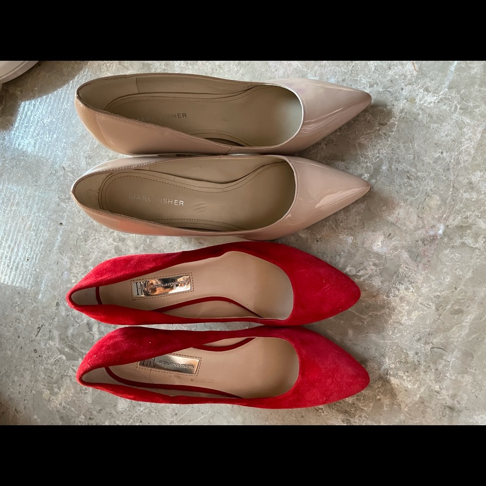 Red INC heels - Picture 2 of 4